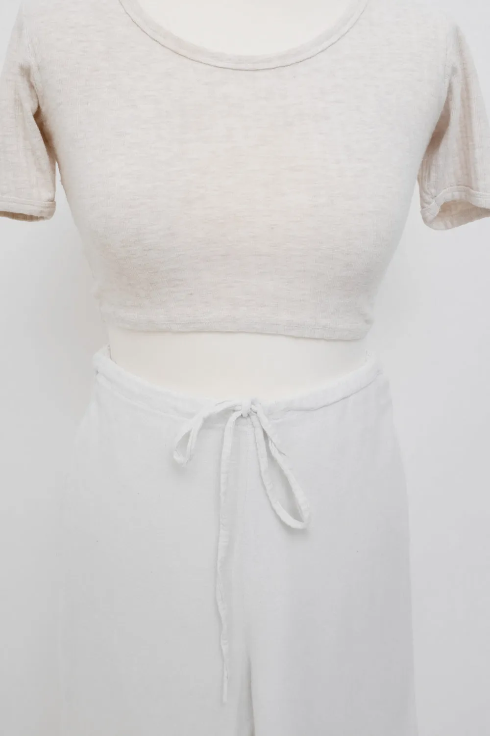 0058_COTTON WIDE LEG WHITE PANTS