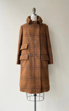 1960s Overcheck Tweed Coat