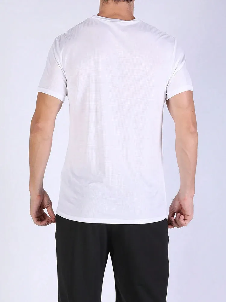 5PCS Men's Solid Color Sports T-Shirt