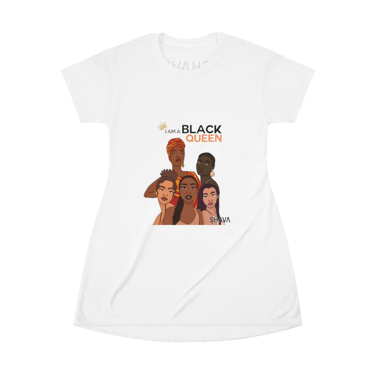 Affirmation Feminist Pro Choice T-Shirt Women’s Size - I Am Black Queen