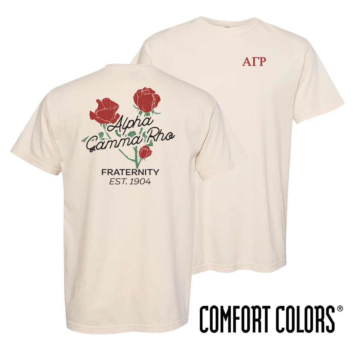 AGR Comfort Colors Rosebud Ivory Short Sleeve Tee