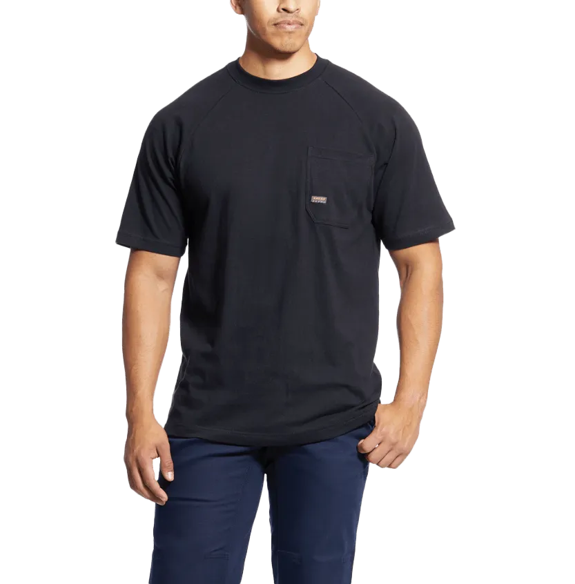 Ariat Men's Black Rebar Cotton Strong T-Shirt