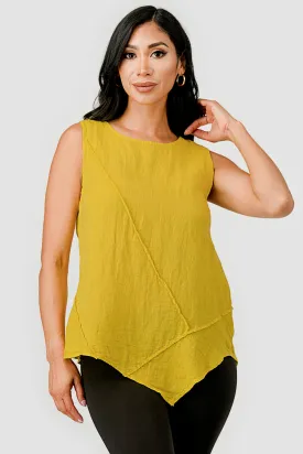 Aspen Organic Sleeveless Linen Top