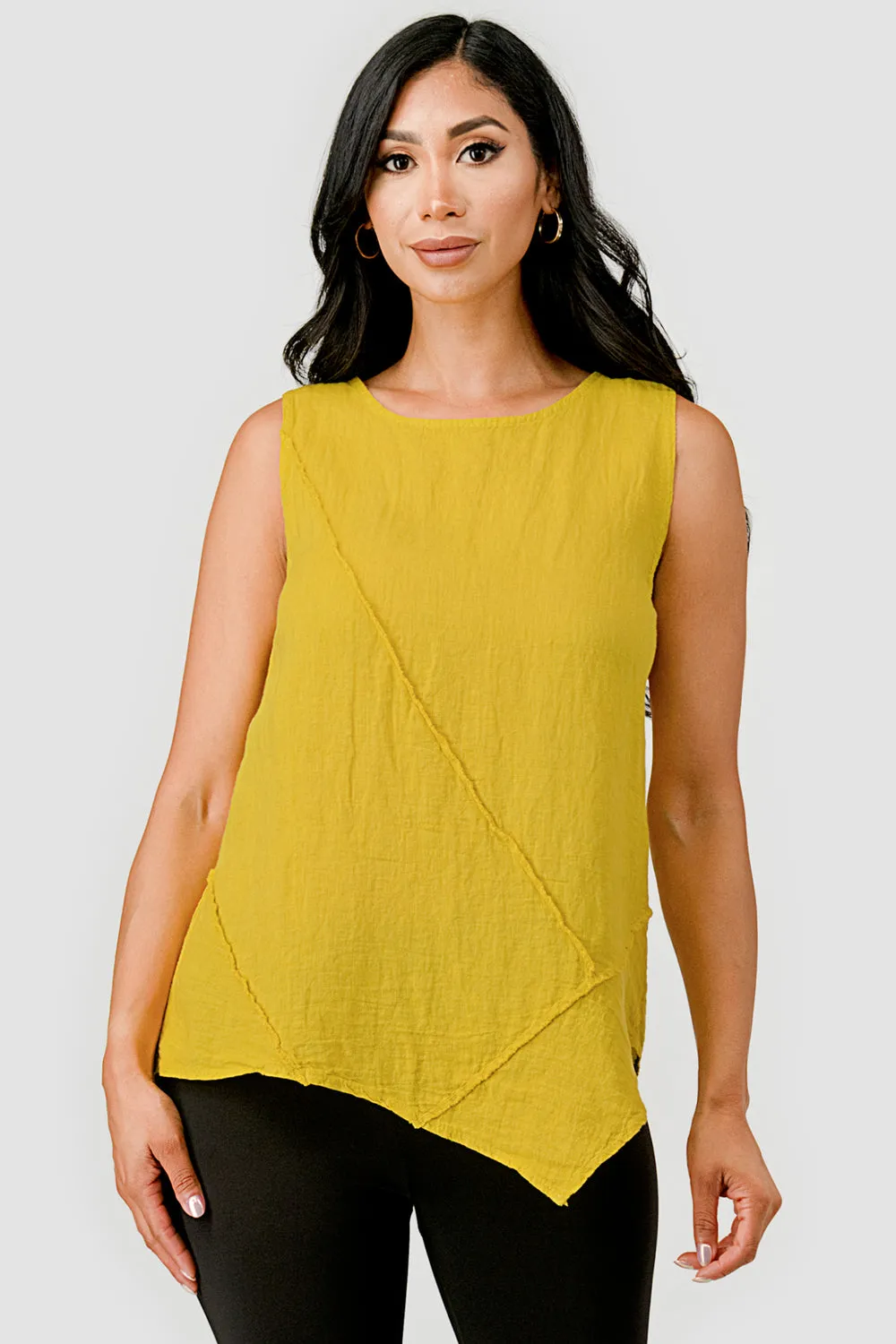 Aspen Organic Sleeveless Linen Top