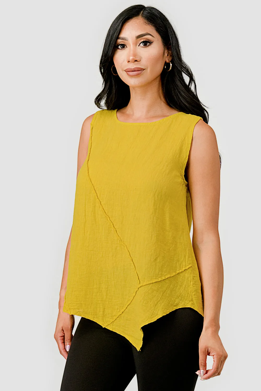 Aspen Organic Sleeveless Linen Top