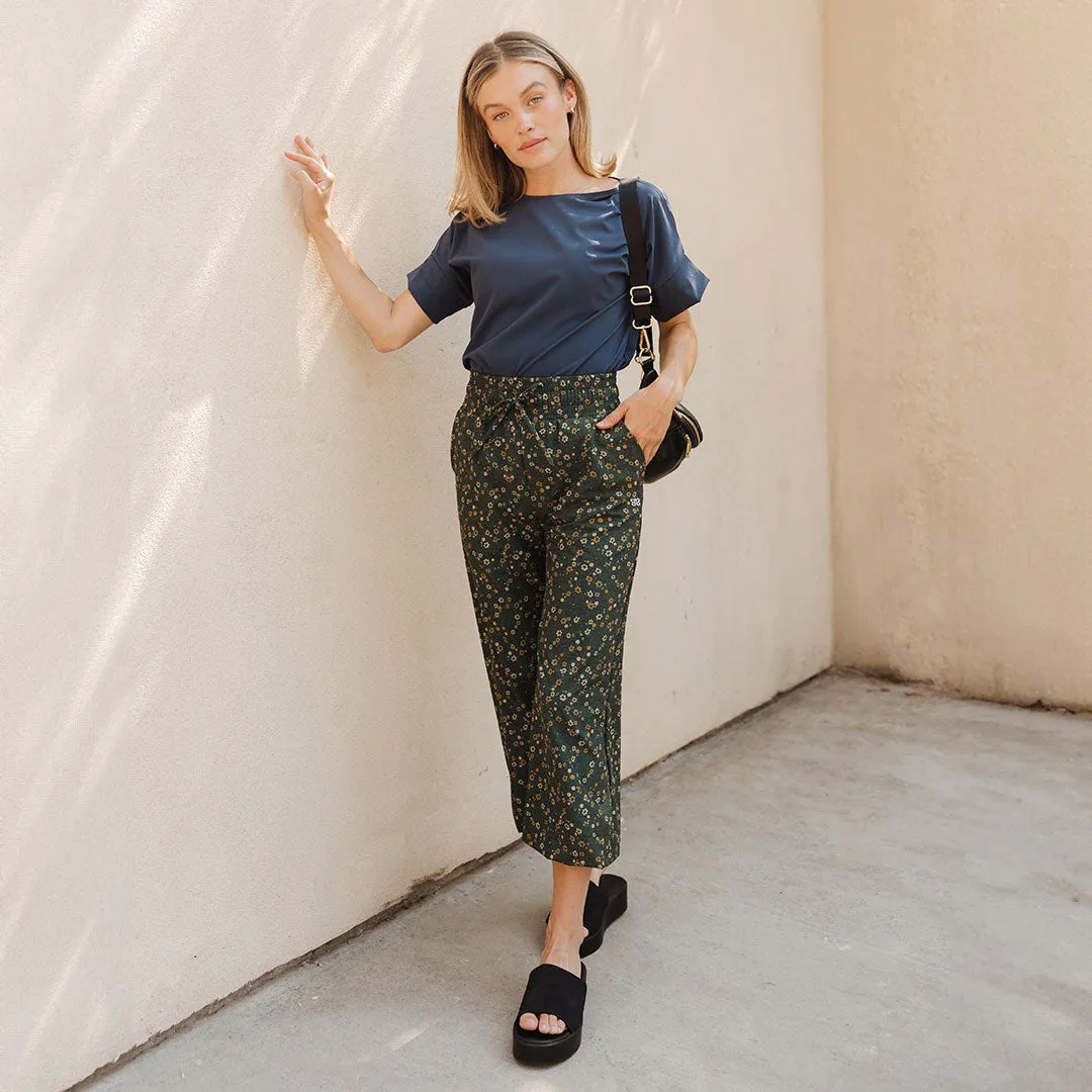 Audrey Wide Leg Pants, Flora