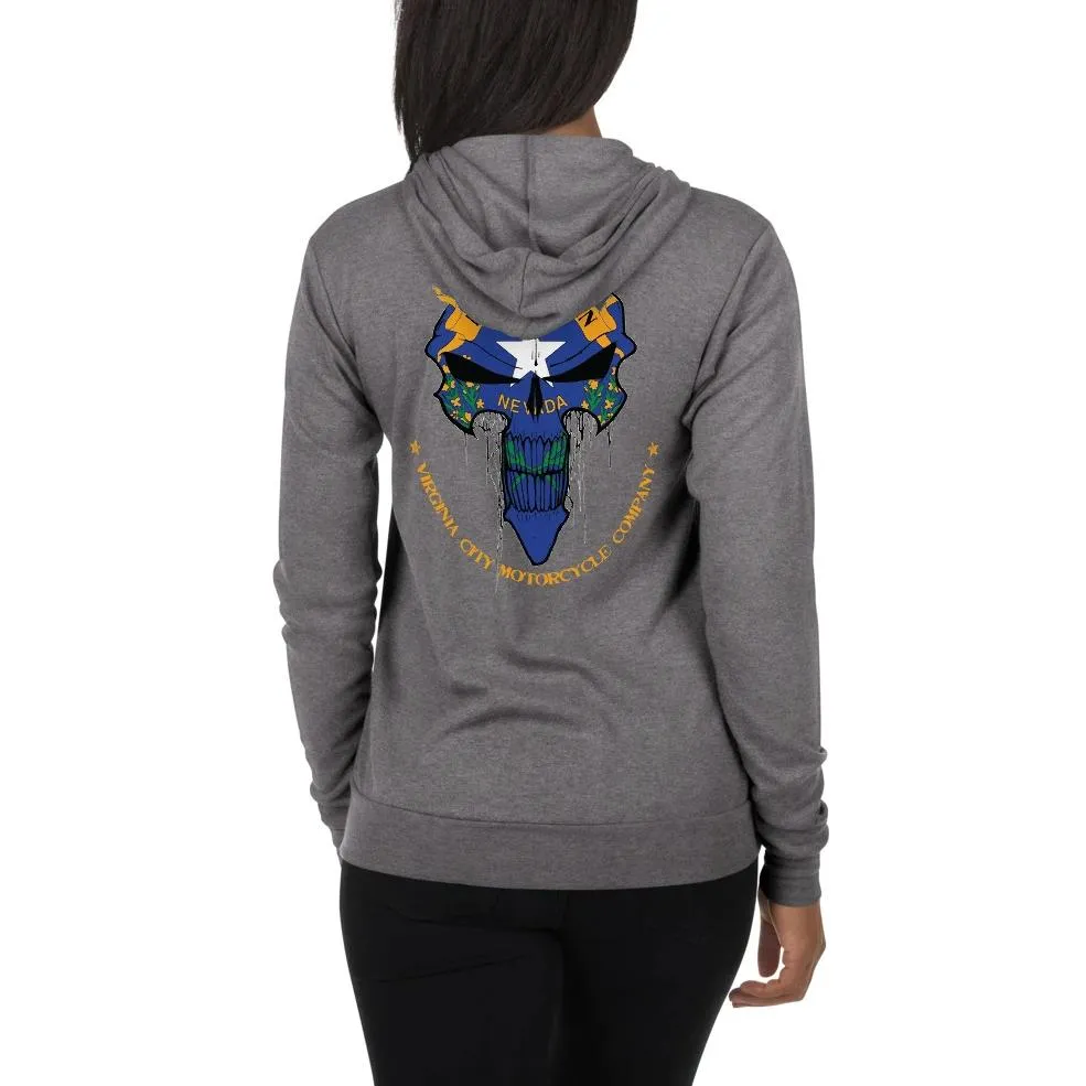 Battle Born Skull & Flag Zip-up Hoodie