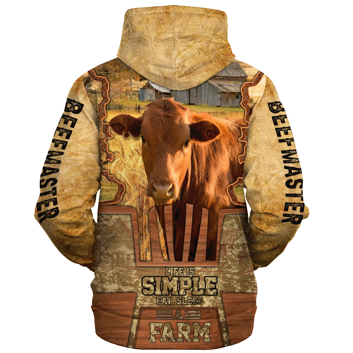 Beefmaster Life Is Simple A Farm Hoodie