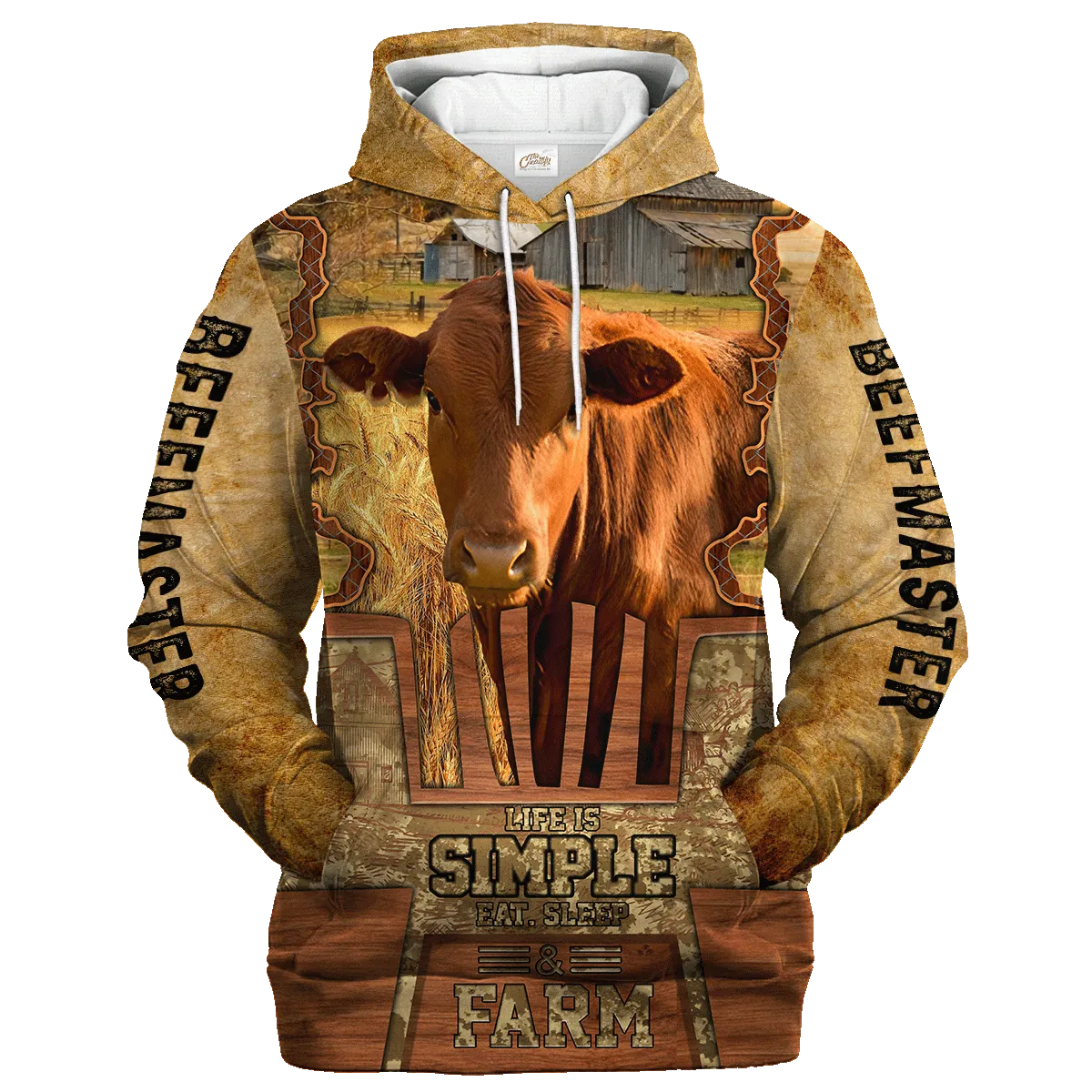 Beefmaster Life Is Simple A Farm Hoodie