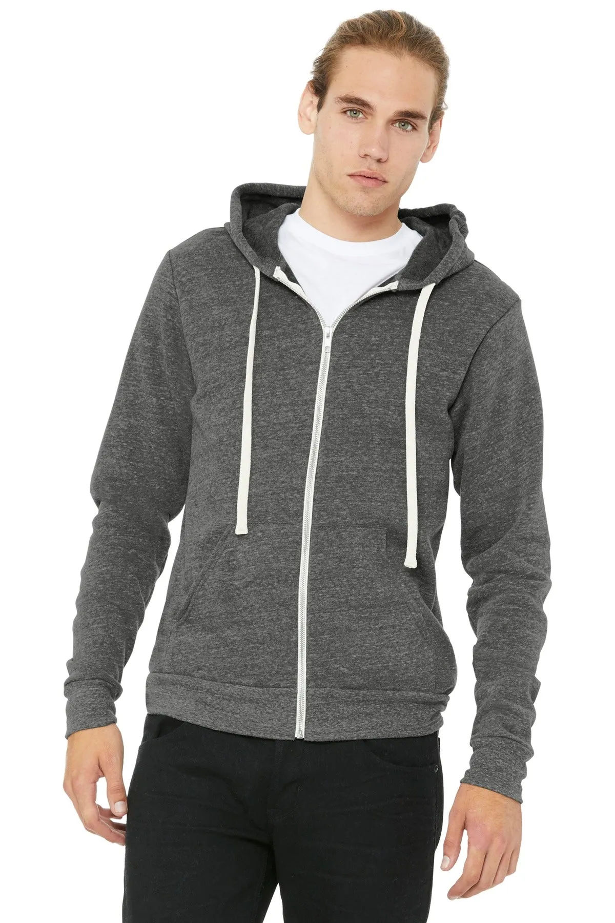 BELLA CANVAS ® Unisex Triblend Sponge Fleece Full-Zip Hoodie. BC3909