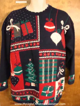 Best 80s Acrylic Ugliest Christmas Sweater Pullover