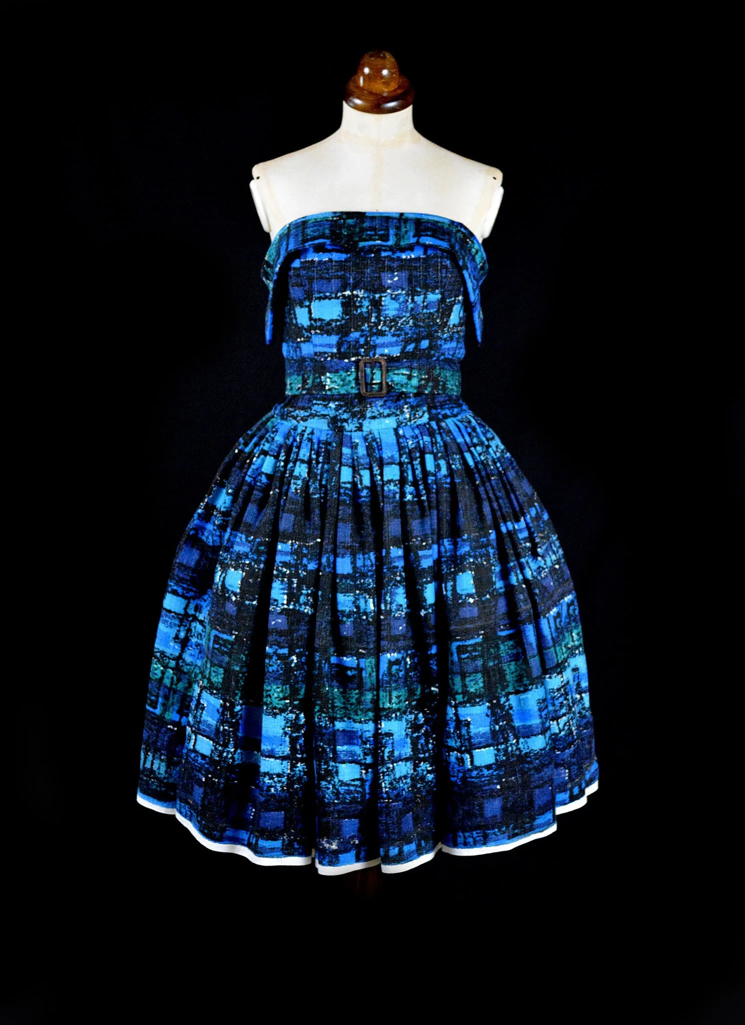 Betty Blue - Mid Century Print Dress