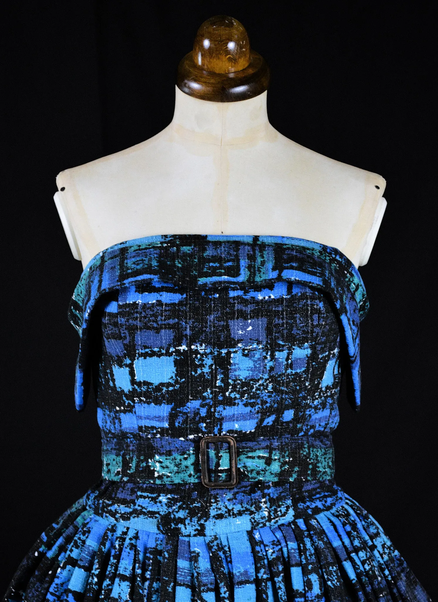 Betty Blue - Mid Century Print Dress