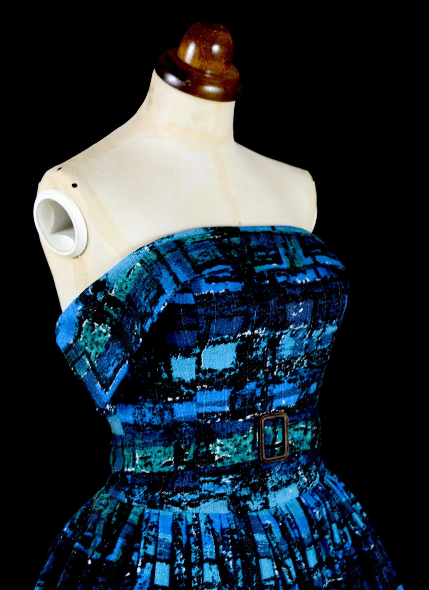 Betty Blue - Mid Century Print Dress