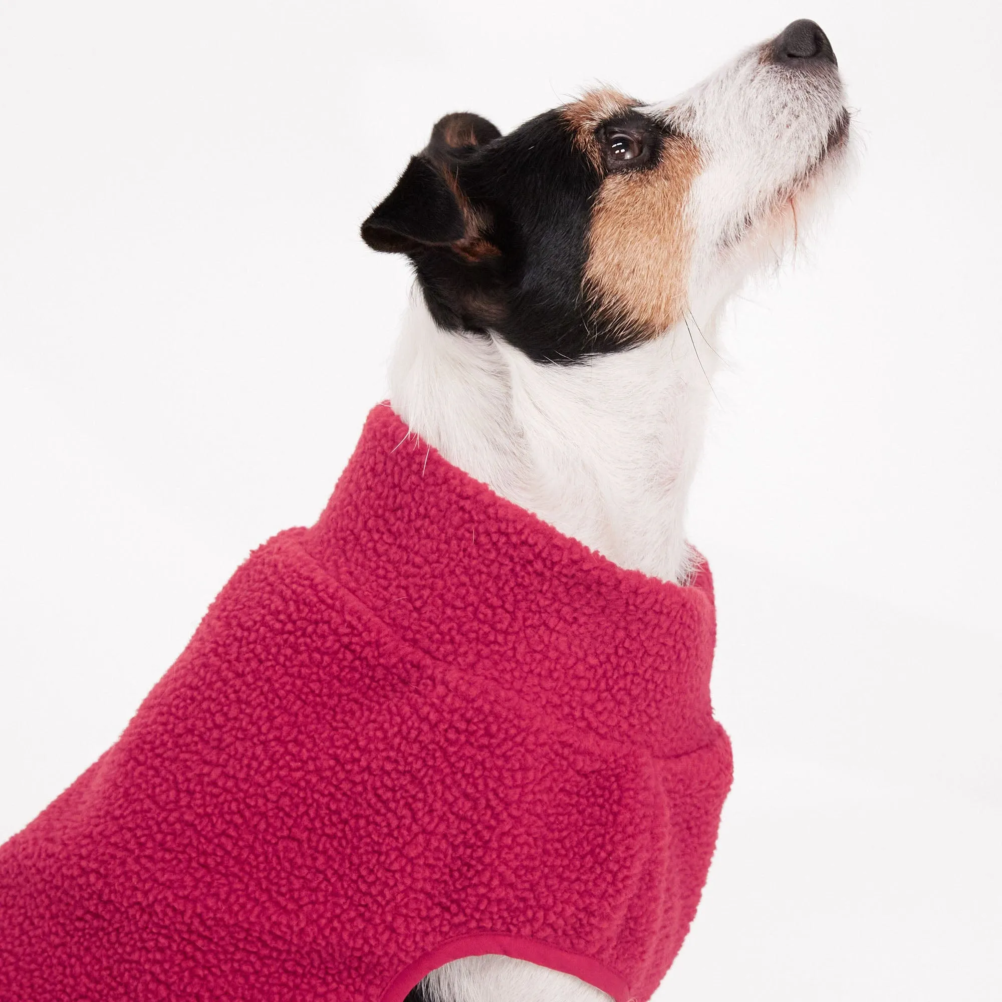 Bow-wow XL Sherpa Dog Coat - Cerise