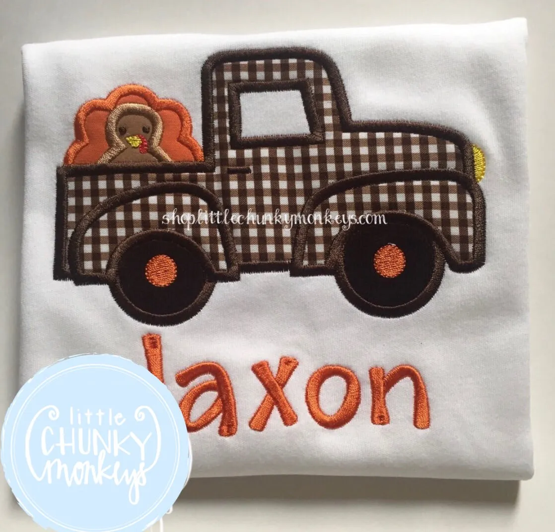 Boy Shirt - Truck with Turkey