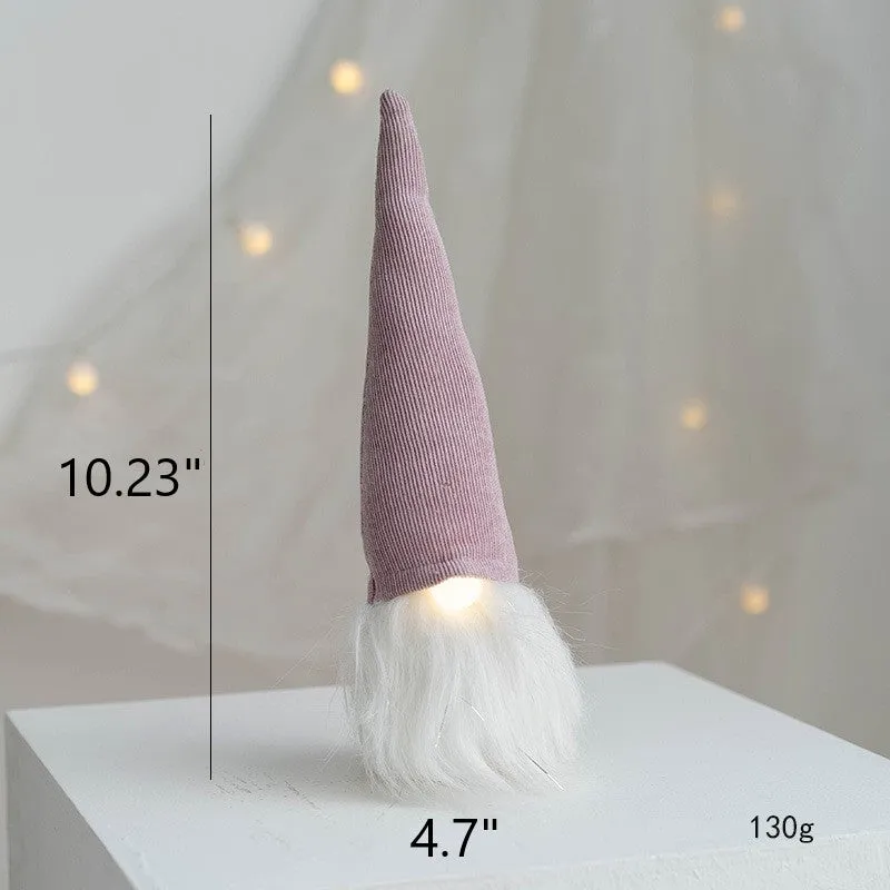 Bulk Light Up Christmas Faceless Gnome Doll Christmas Ornament New Year Party Decorations Wholesale