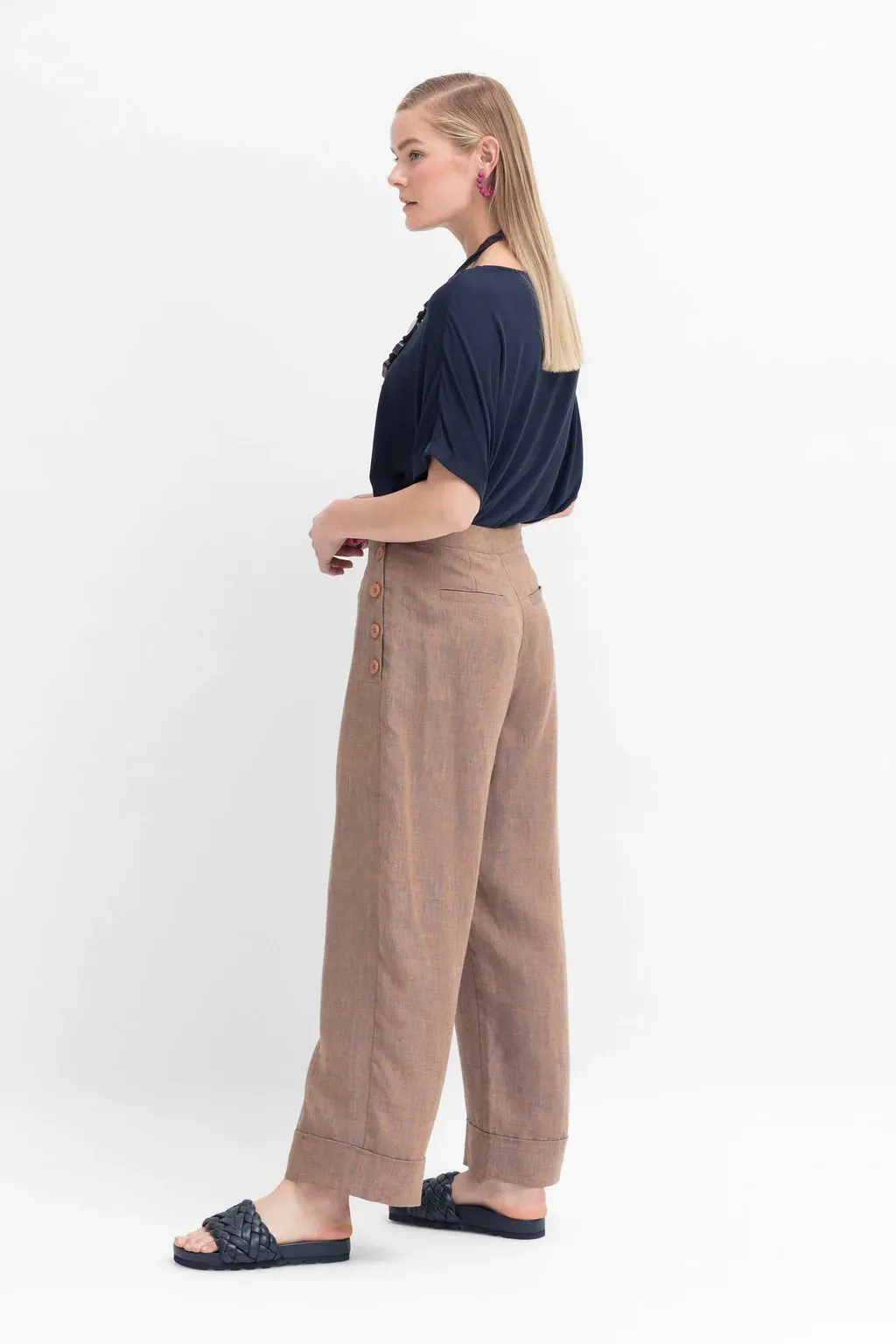 Elk The Label - Vlek Pant - Peach Two Tone