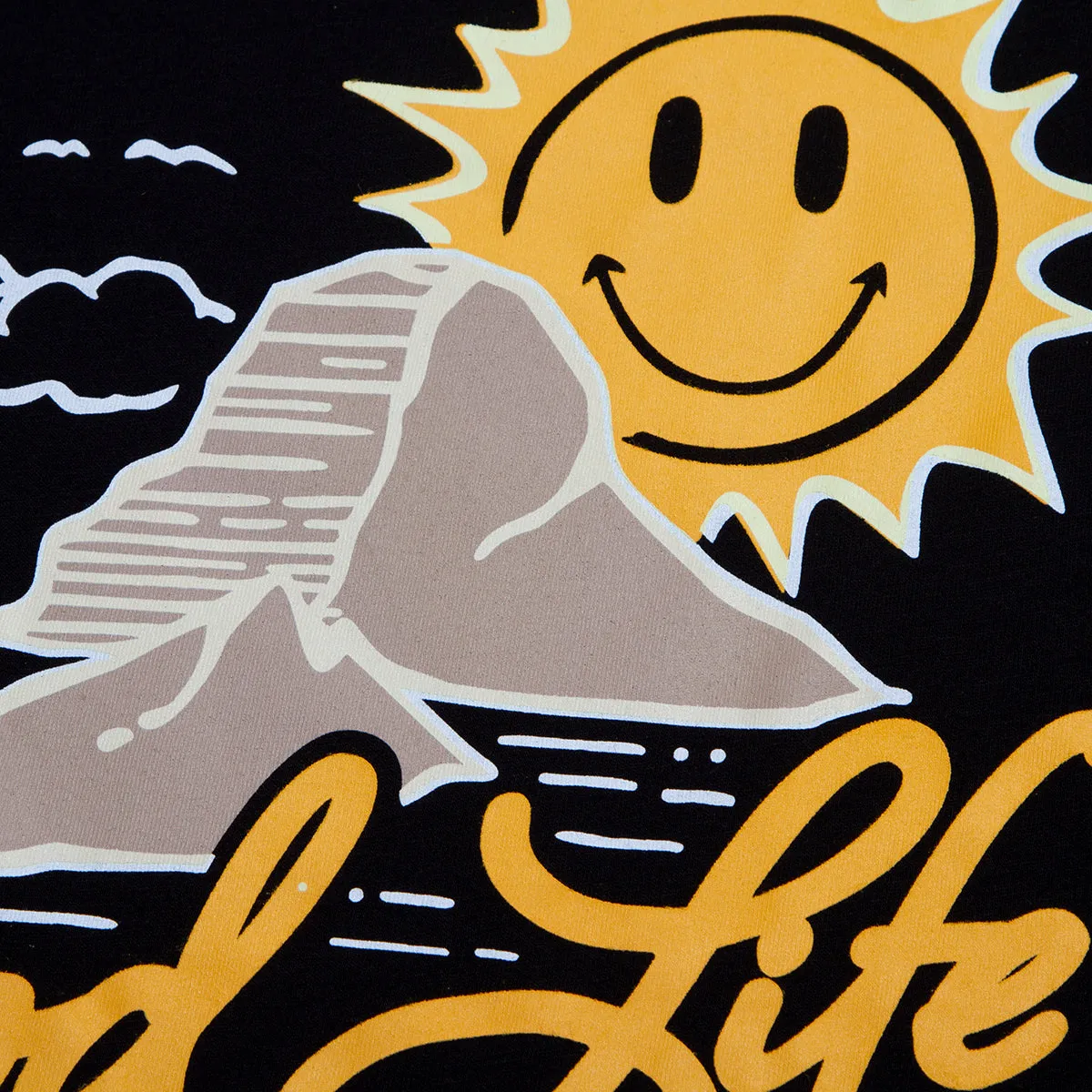 Es Vedrà Good Life Back - Tshirt - Black