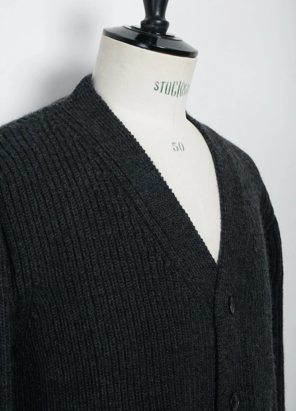 EVALD | Heavy Knit Cardigan | Anthrazit