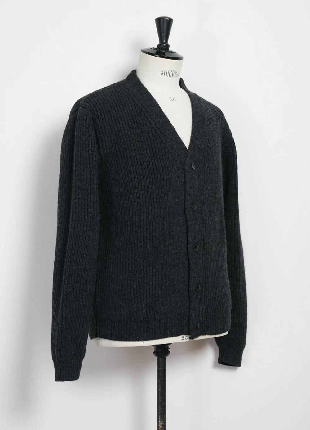 EVALD | Heavy Knit Cardigan | Anthrazit