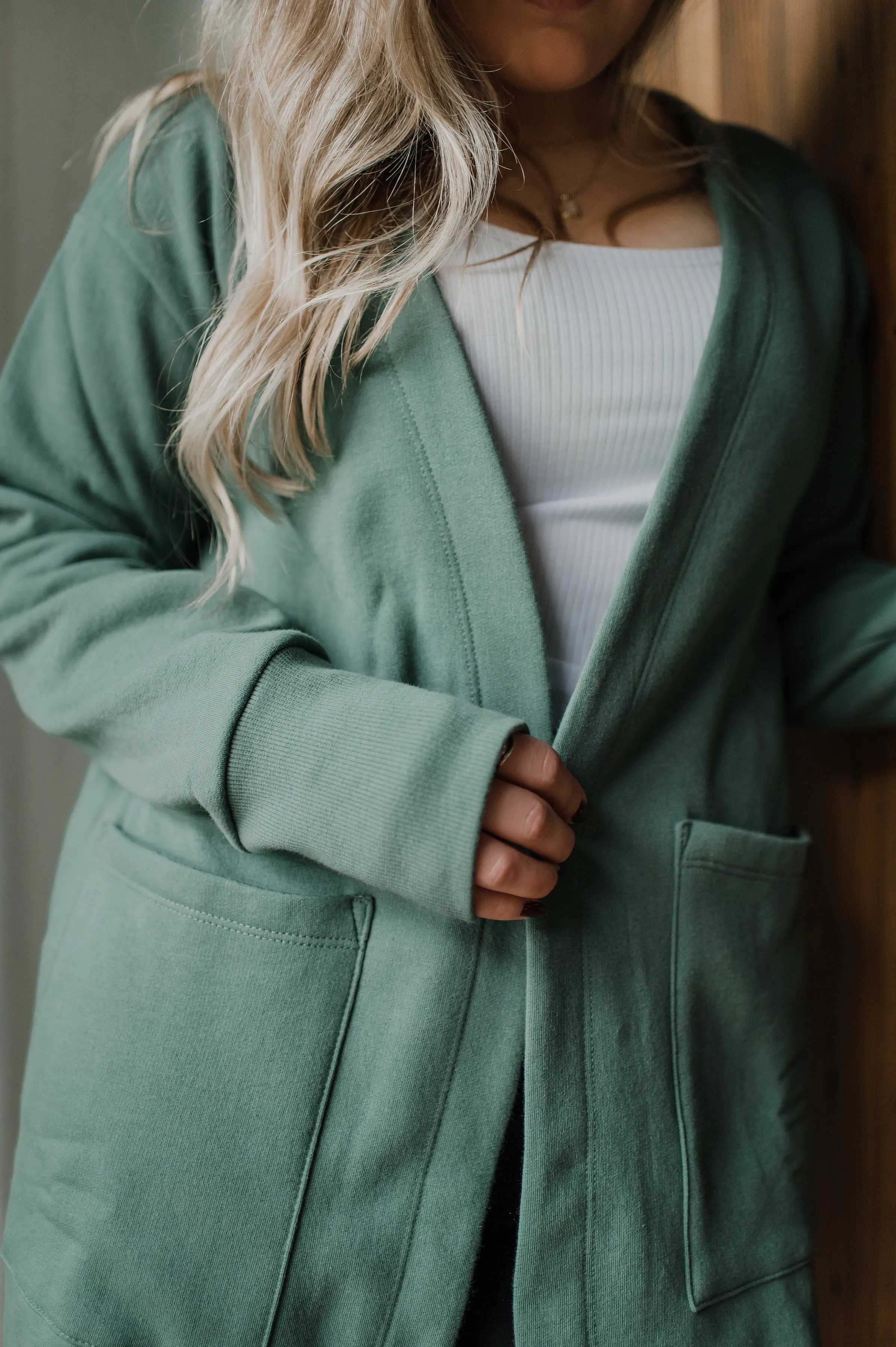 Fleece cardigan