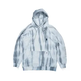 GR RR WAPPEN HOODIE TIE DYE GRAY