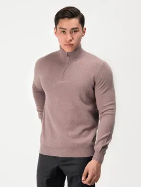 Half Zippered Cashmere Turtleneck