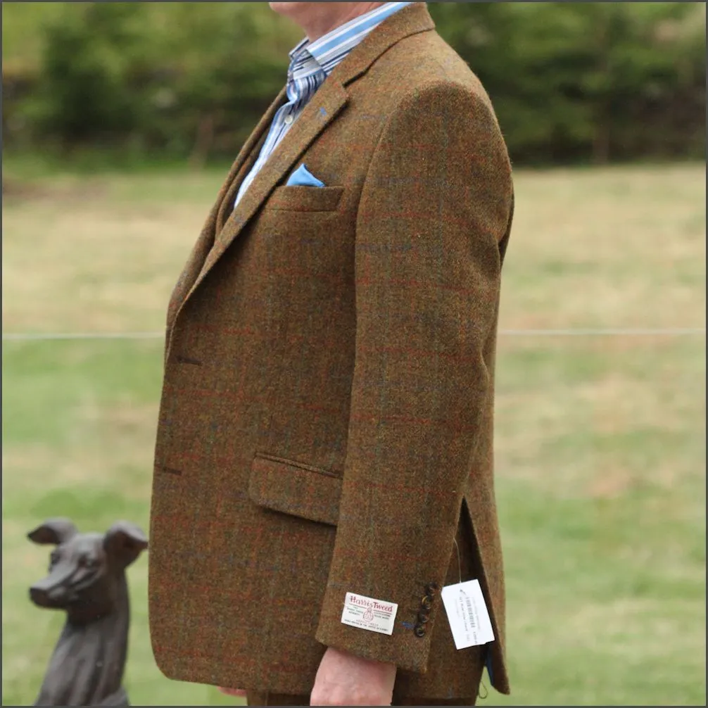 Harris Tweed Rust Check Jacket>>