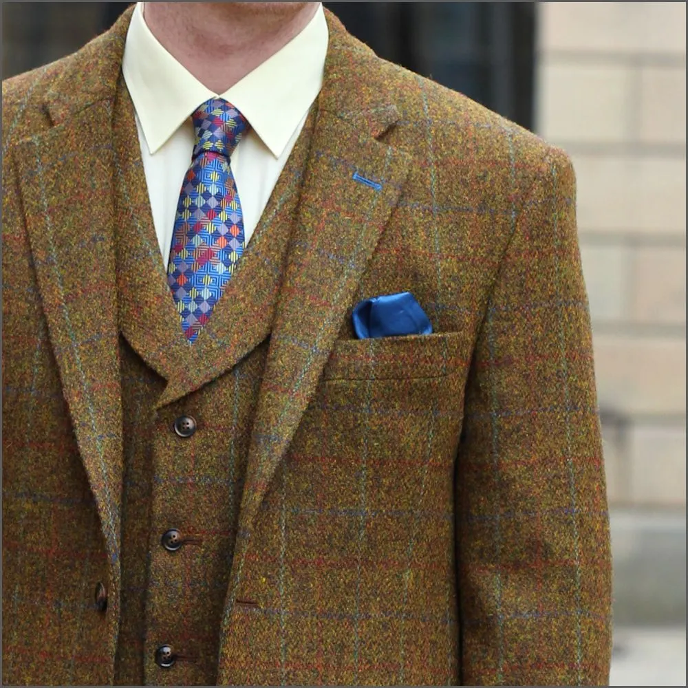 Harris Tweed Rust Check Jacket>>