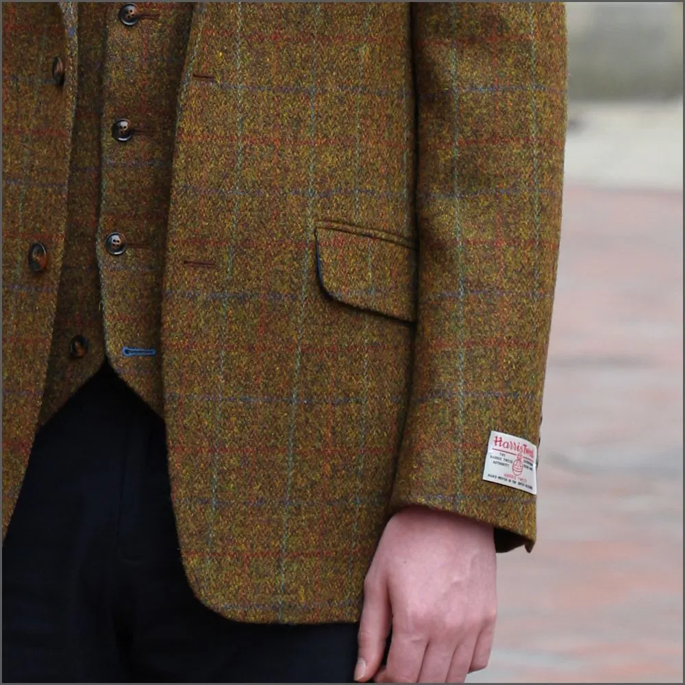 Harris Tweed Rust Check Jacket>>