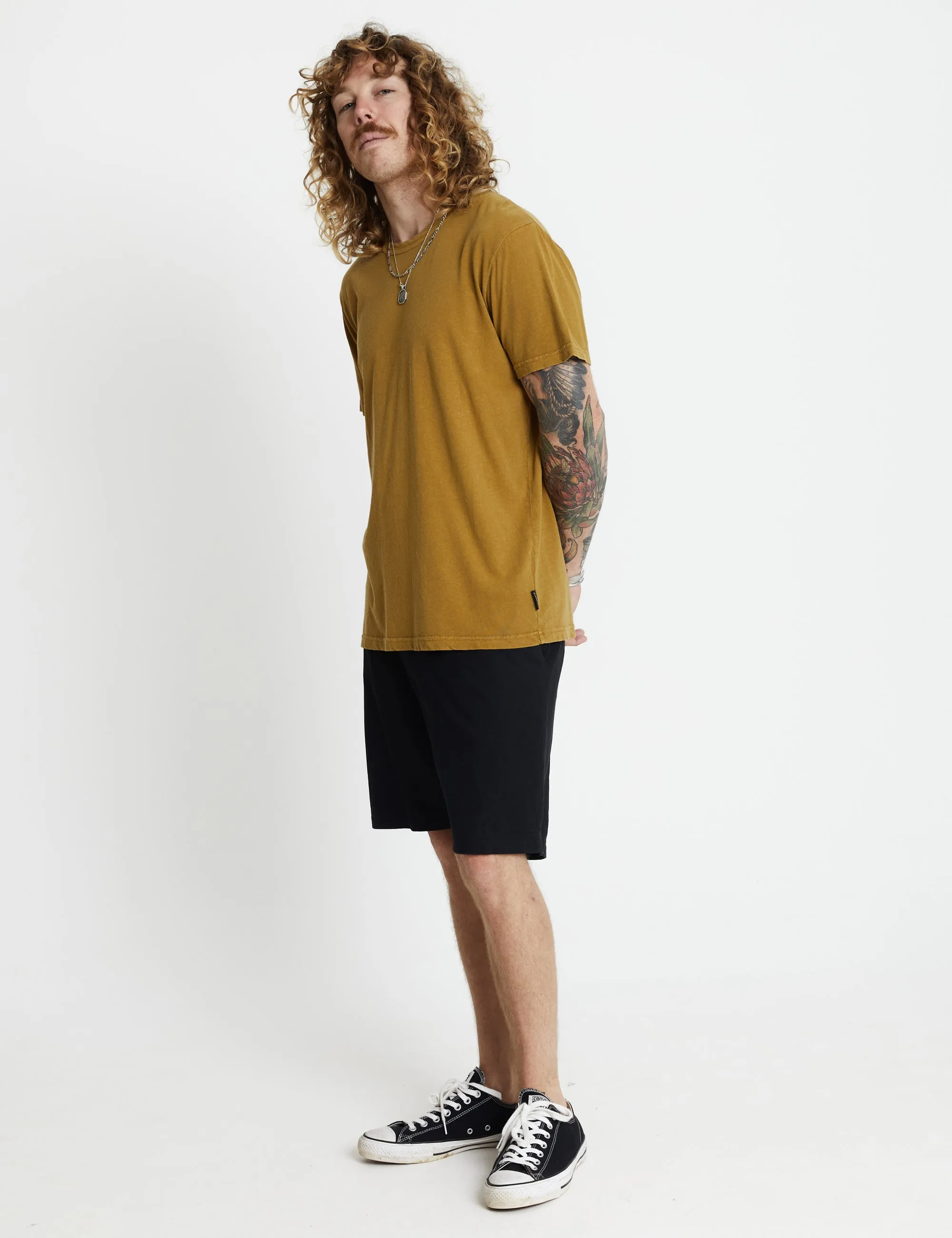 Hemp Tee - Golden Olive