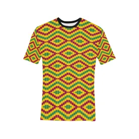 KENTE FRACTAL Men's All Over Print T-Shirt