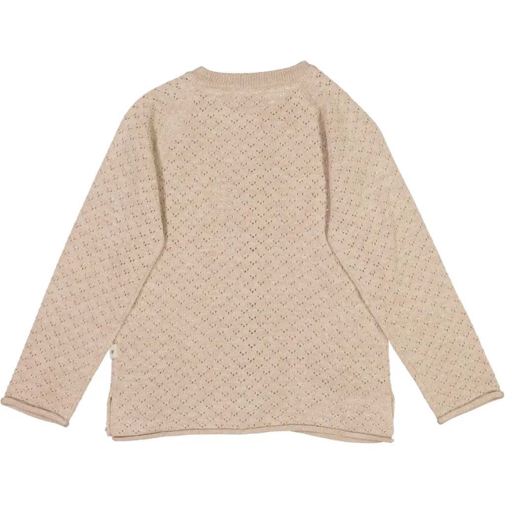 Knit Cardigan Hera - khaki melange