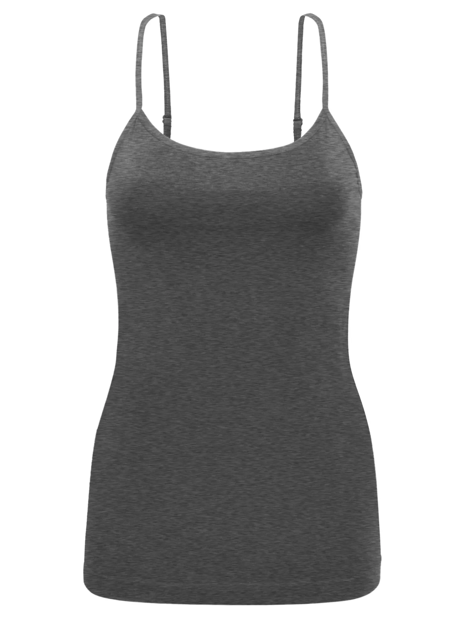 KOGMO Womens Seamless Stretchy Adjustable Strap Cami Tank Top 1-Pack or 3-Pack