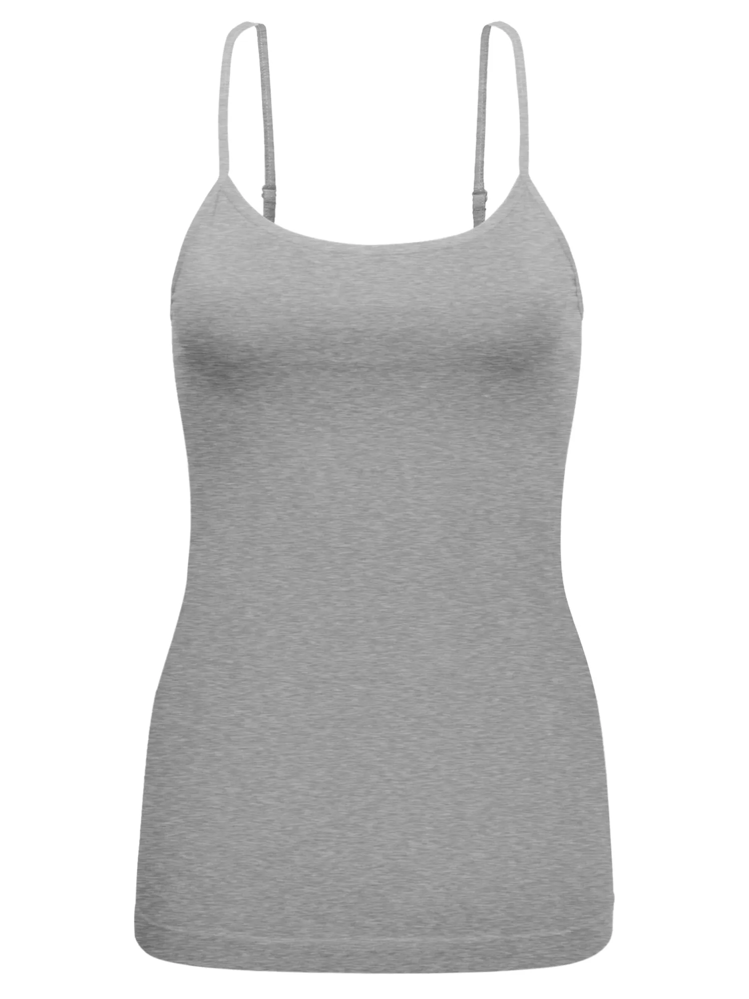 KOGMO Womens Seamless Stretchy Adjustable Strap Cami Tank Top 1-Pack or 3-Pack