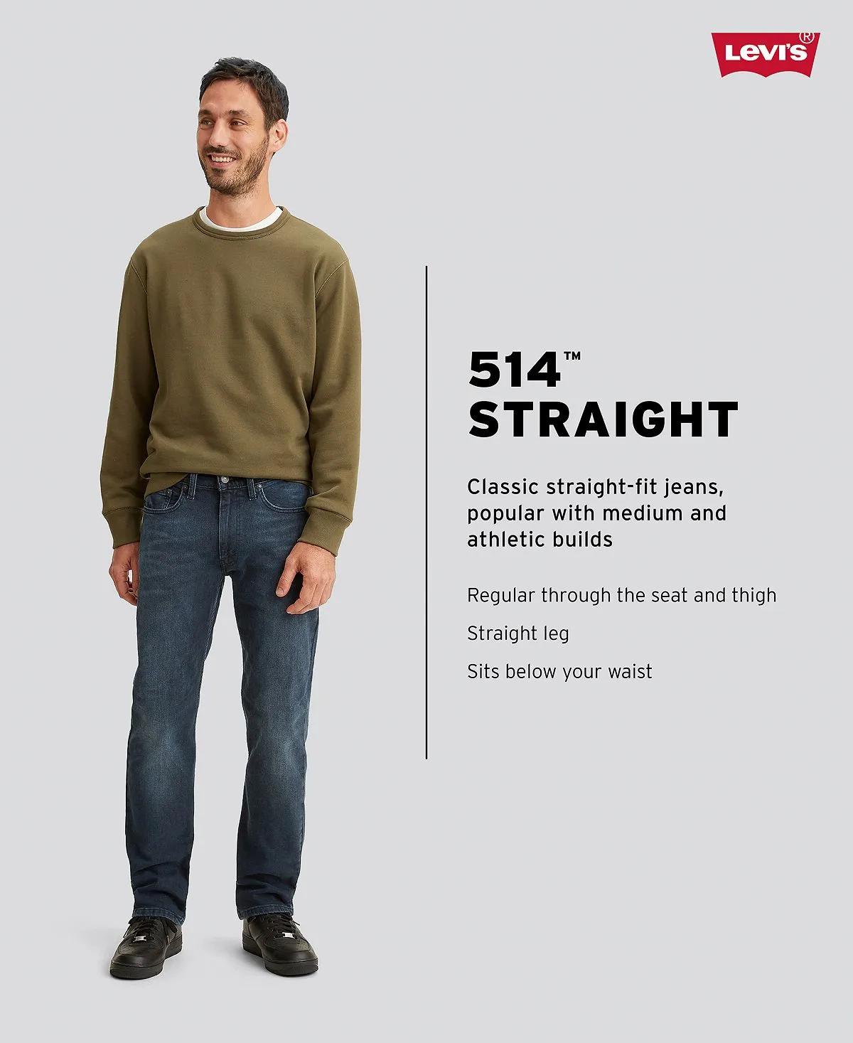 Levi's Men's 514 Eco Performance Straight Fit Jeans