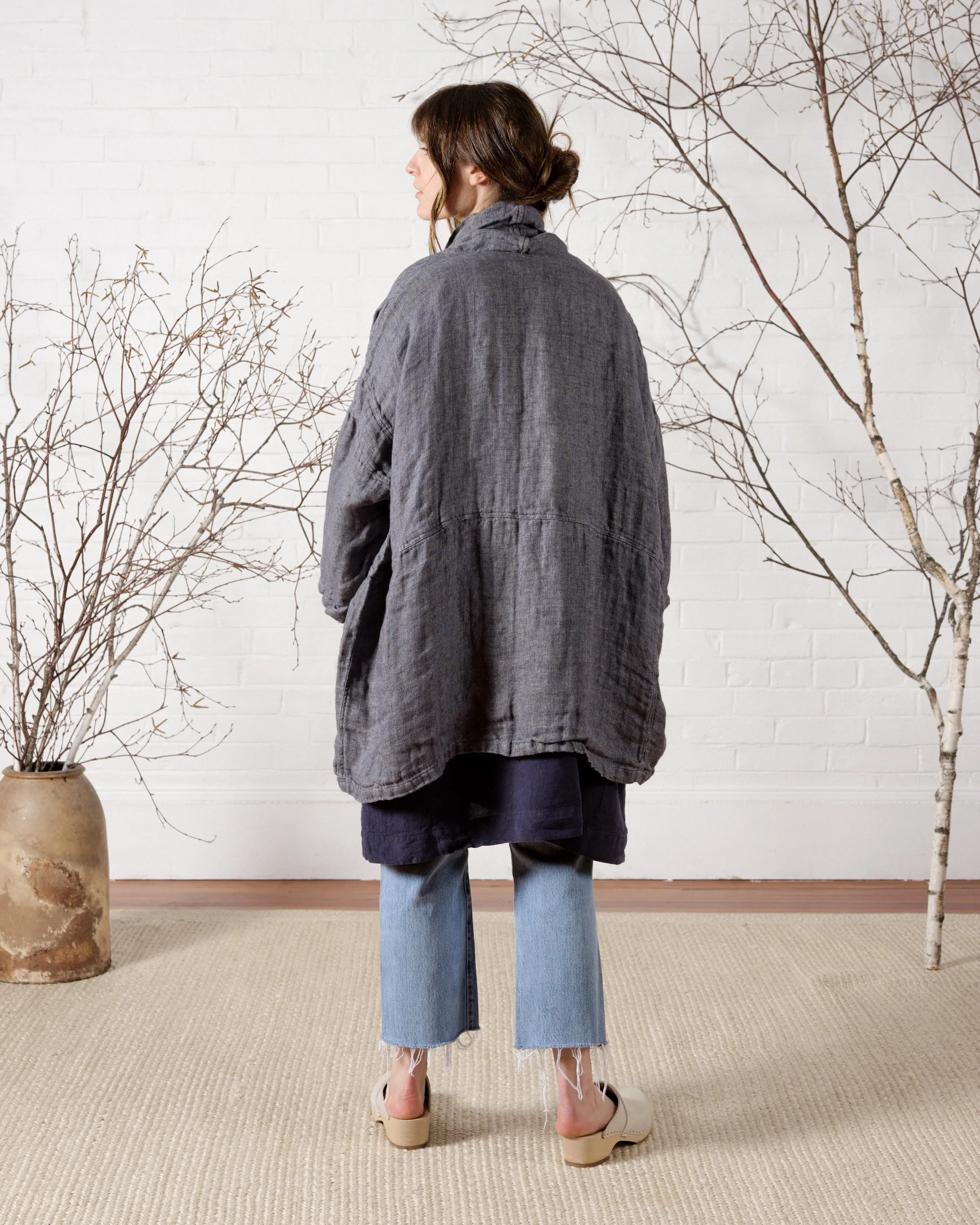 Linen Shawl Jacket