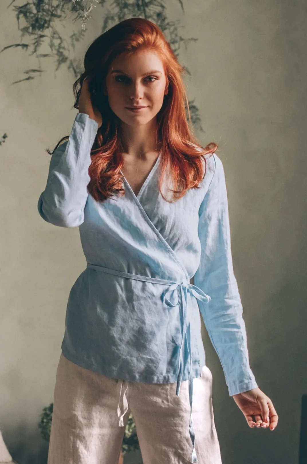 Linen Wrap Shirt