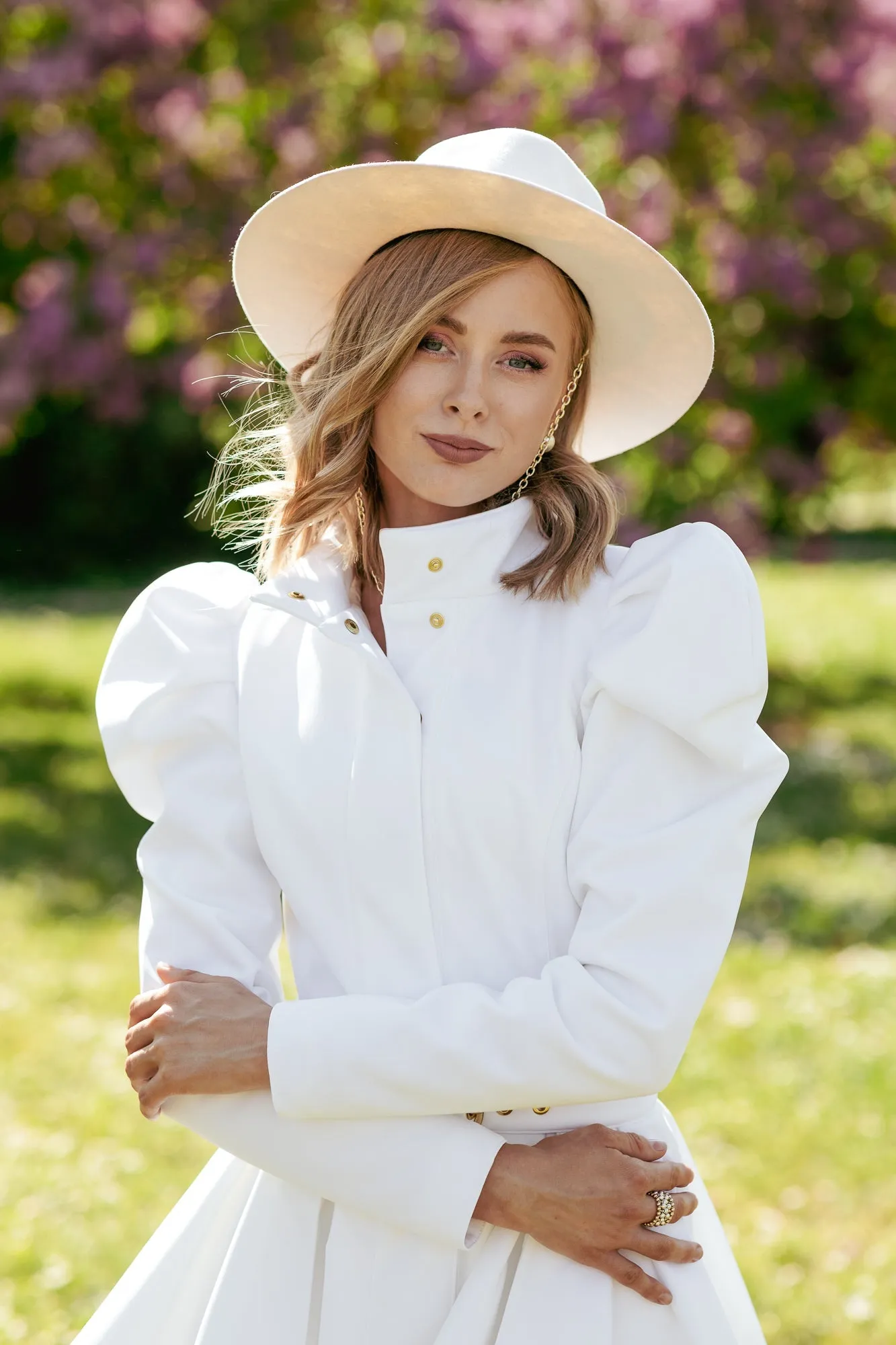 Majestic White Raincoat White