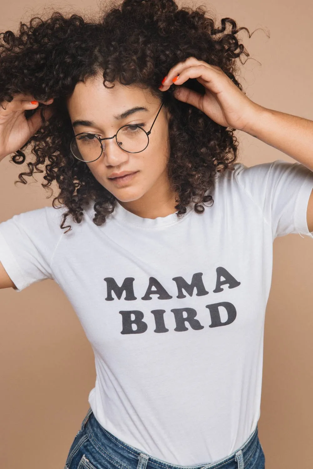 Mama bird t-shirt the original bone (dirty white)