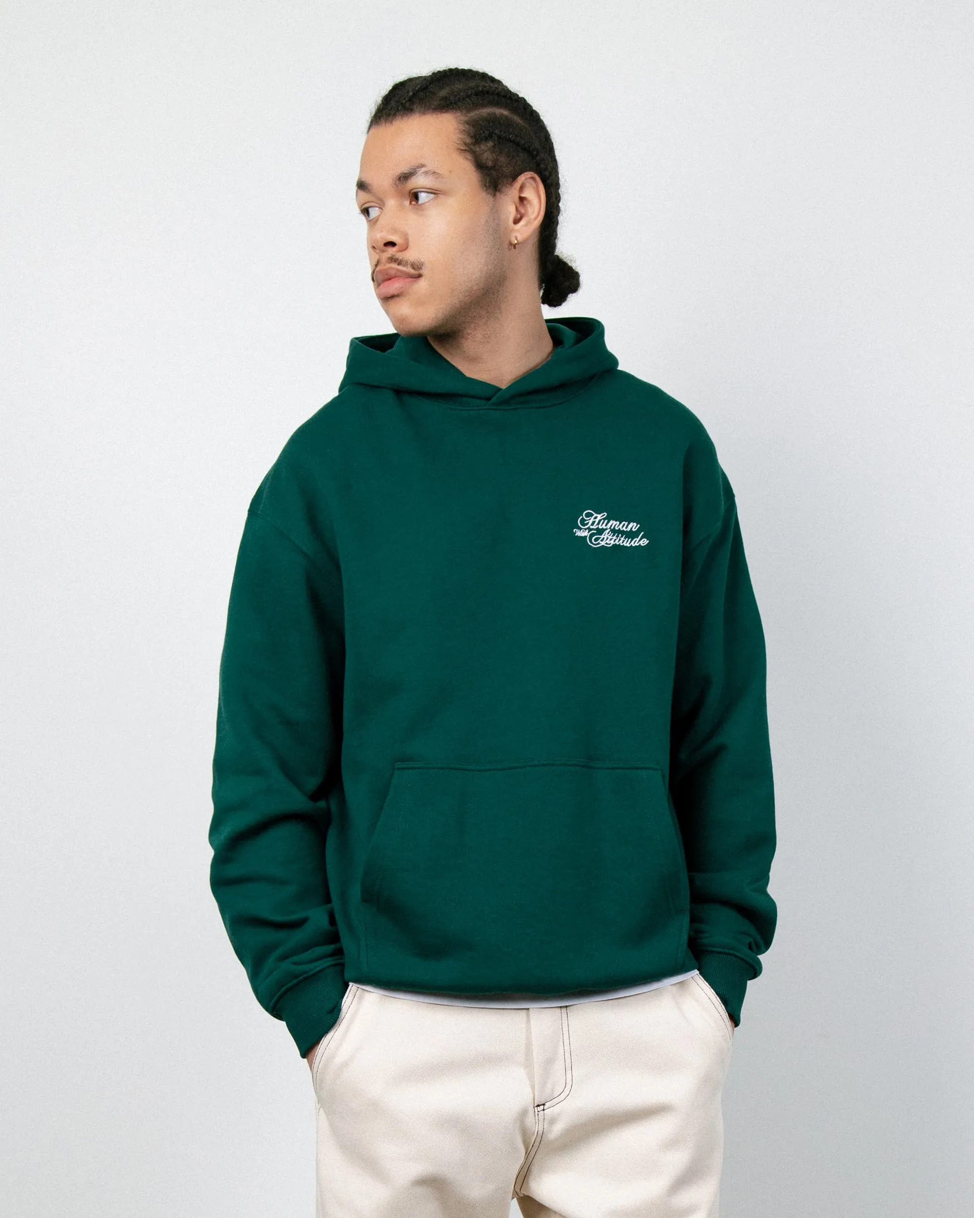 Monogram Hoodie Brodé - Trekking Green