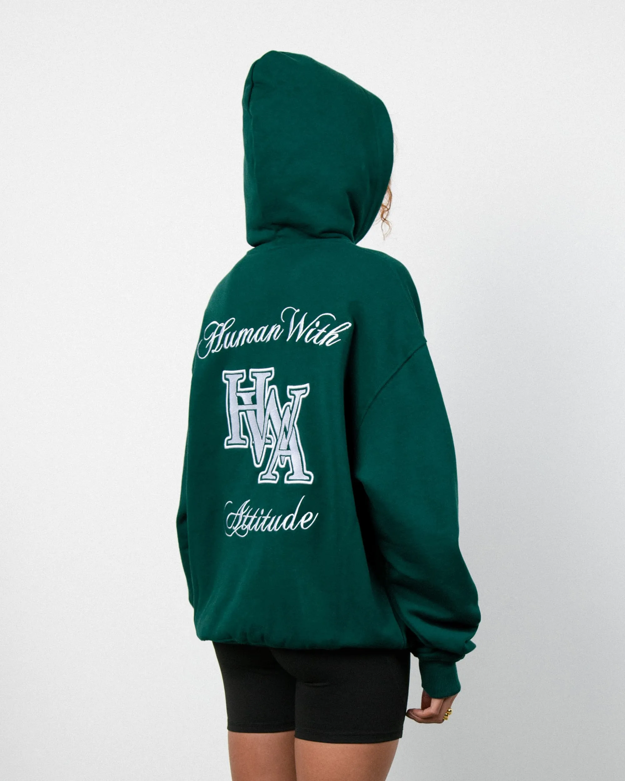 Monogram Hoodie Brodé - Trekking Green