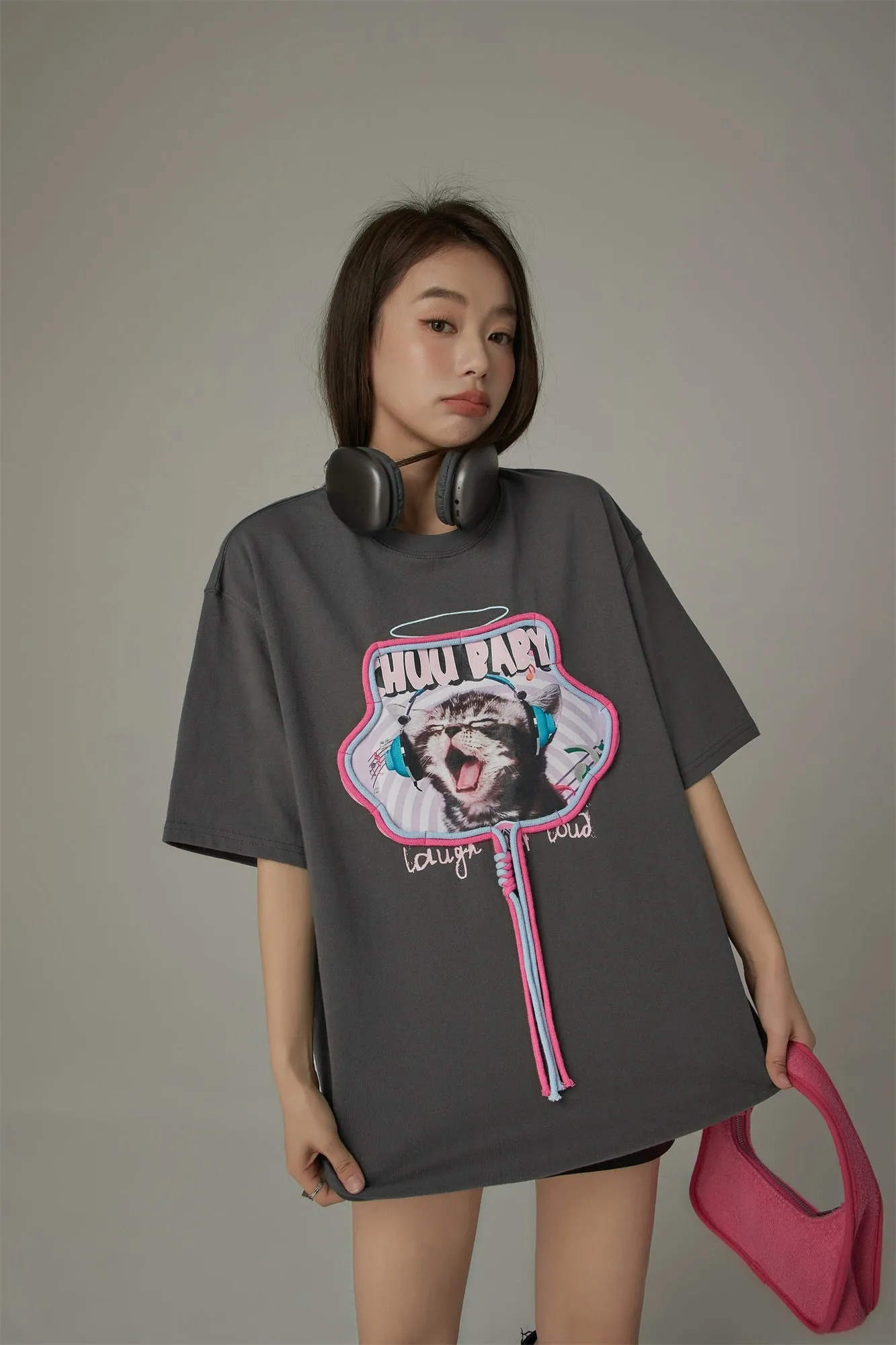 Music Cat Loose Fit T-Shirt