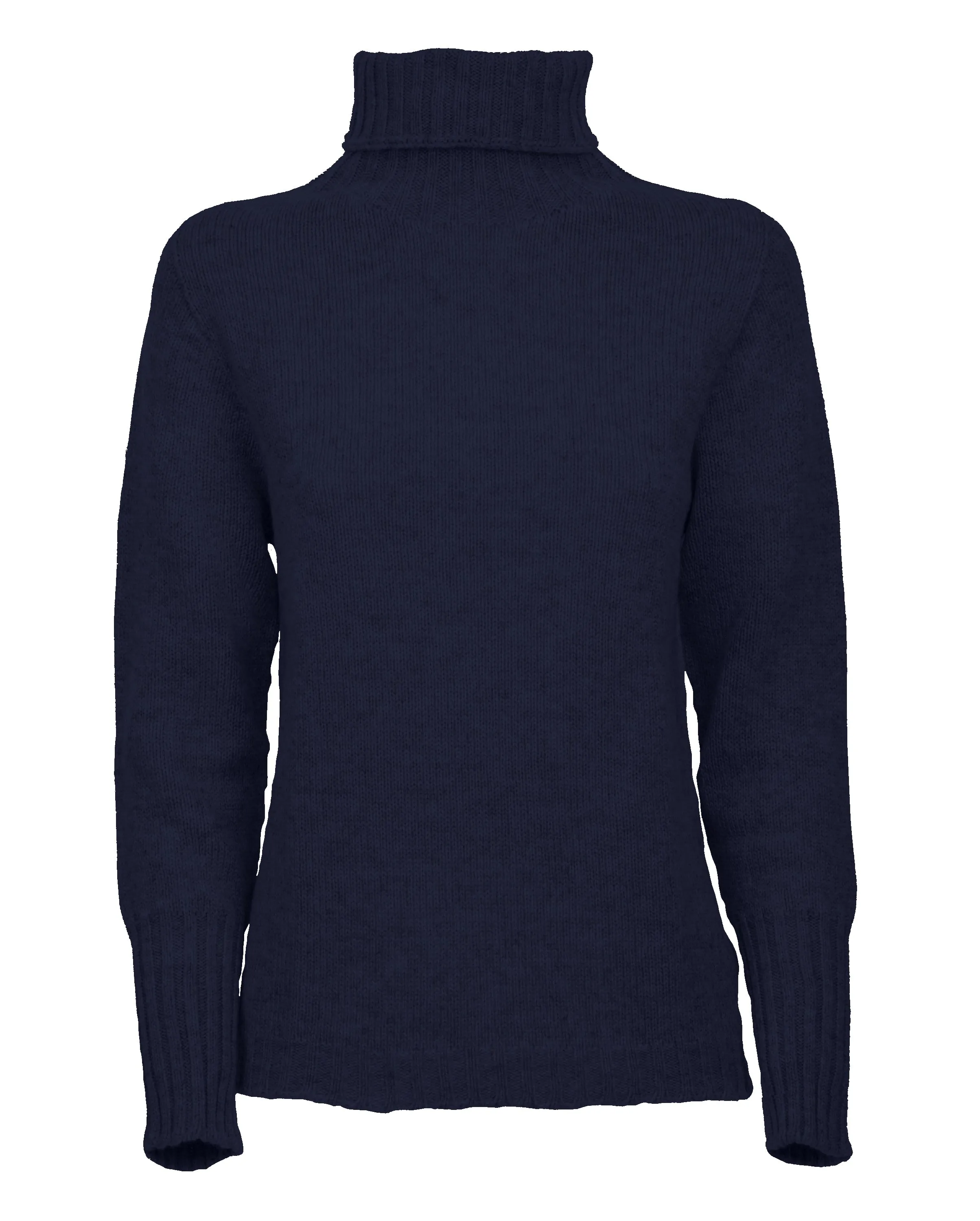 NEW FALL 24 - Women's Classic Cashmere Turtleneck Sweater Night Blue