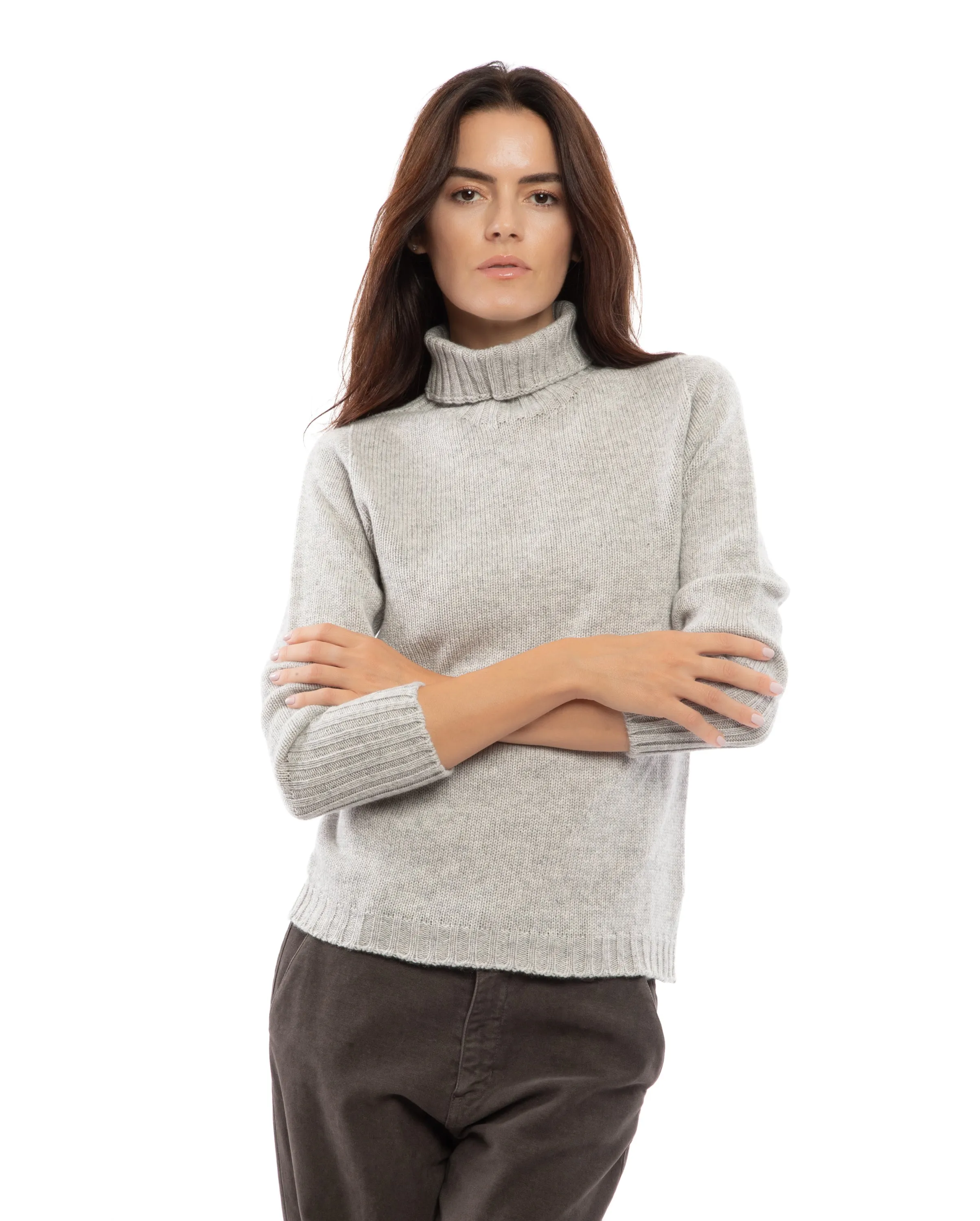 NEW FALL 24 - Women's Classic Cashmere Turtleneck Sweater Night Blue