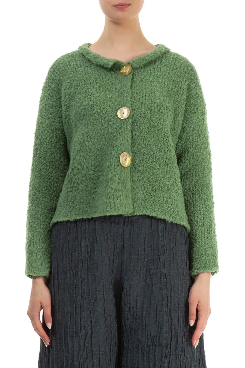 Sage Green Alpaca Wool Cardigan