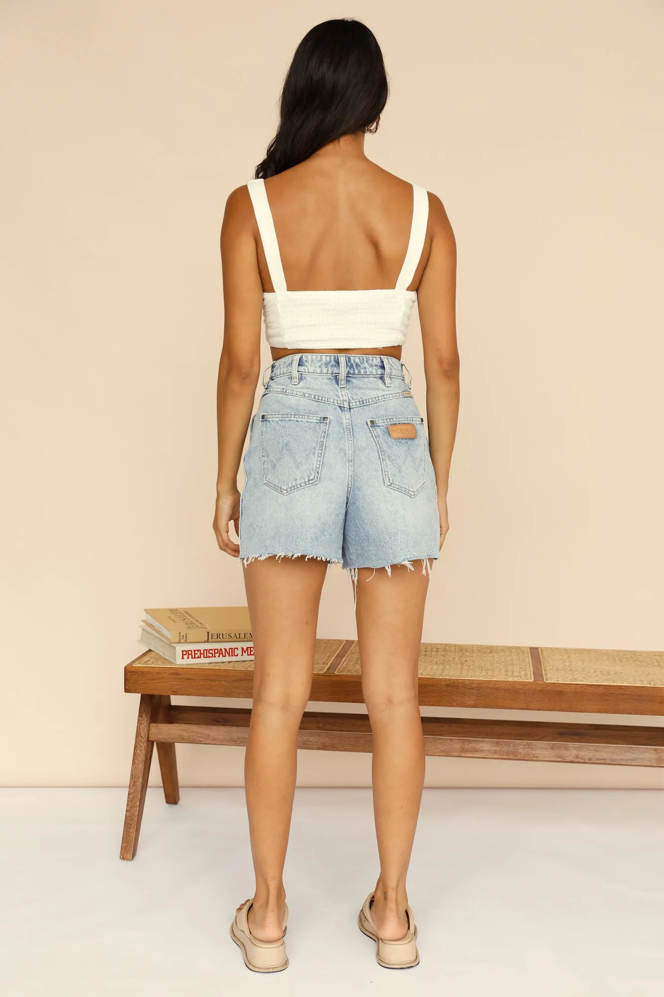 Simple Loving Crop Top White