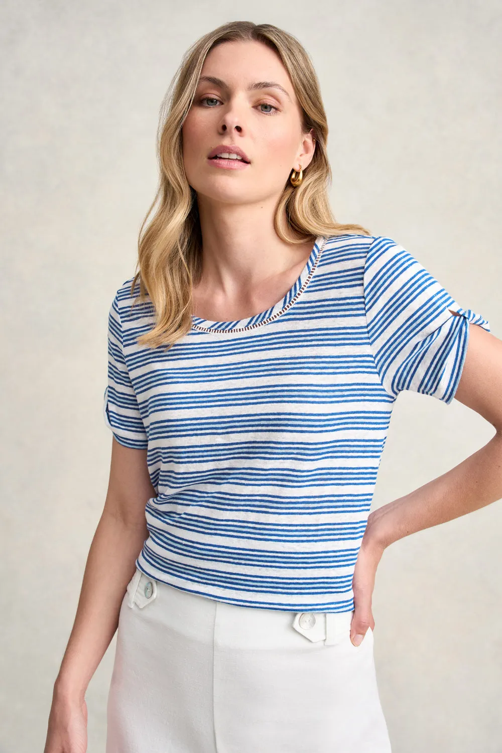 Stripe Linen Tee