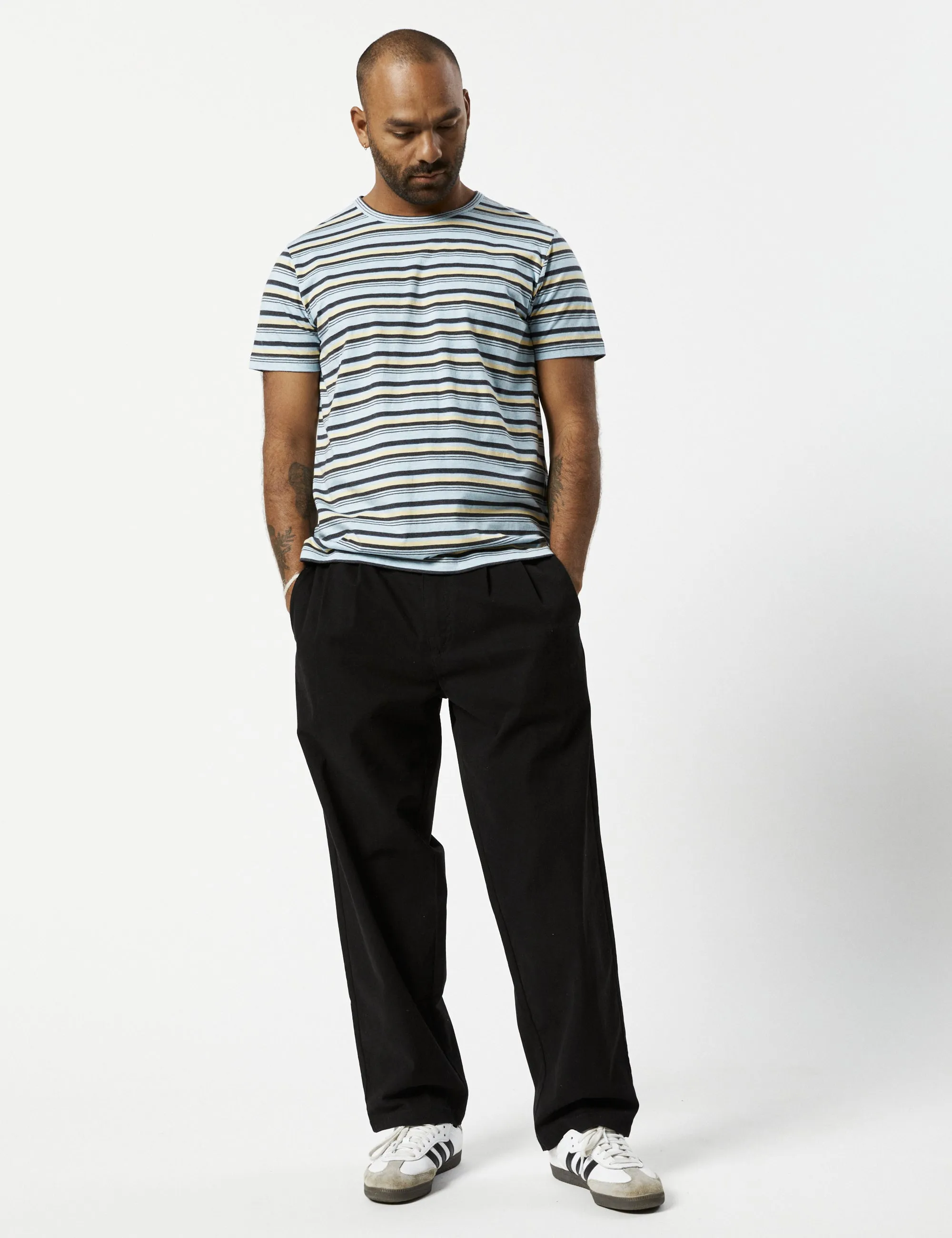 Stripe Tee - Vintage Blue Multi Stripe